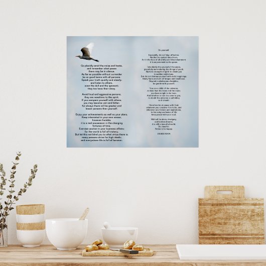 Poster Desiderata (Cuisine)