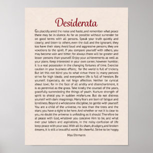 Poster Desiderata
