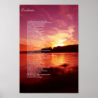 Poster Desiderata