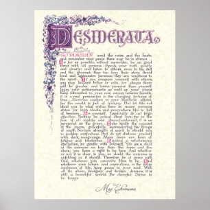 POSTER DESIDERATA