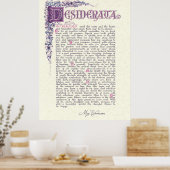 POSTER DESIDERATA (Cuisine)