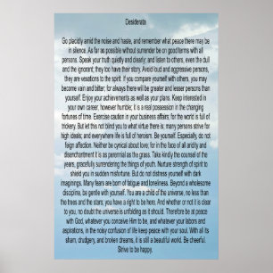 Poster Desiderata