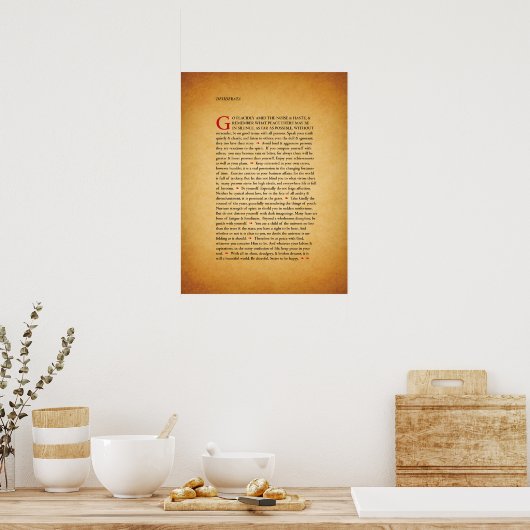 Poster Desiderata (Cuisine)