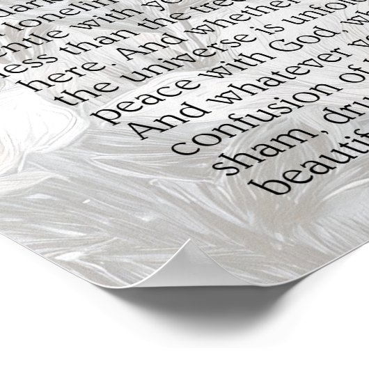 POSTER DESIDERATA (Coin)