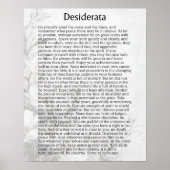 POSTER DESIDERATA (Devant)