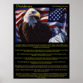 Poster Desiderata Bald Eagle 3Posters (Devant)
