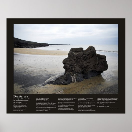 Poster Desiderata - Beach Rock (Devant)