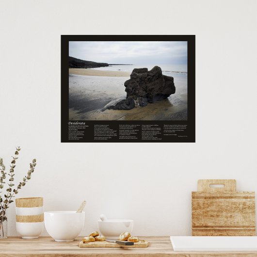 Poster Desiderata - Beach Rock (Cuisine)