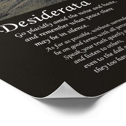 Poster Desiderata - Beach Rock (Coin)