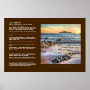 Poster Desiderata - Burgh Island de Bantham à Sundown