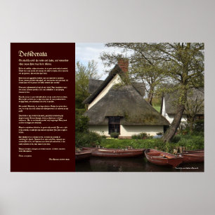 Poster Desiderata - Chalet de chaume de Willy Lott