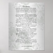 Poster Desiderata "choses désirées" (Devant)