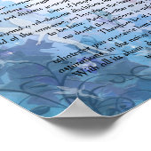 Poster Desiderata "choses désirées" Blue Fairie arrière - (Coin)