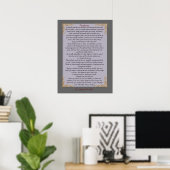 Poster Desiderata "choses désirées", couleurs personnalis (Bureau à domicile)