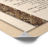 Poster Desiderata "choses désirées" design Brown (Coin)