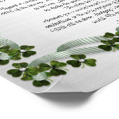 Poster Desiderata "choses désirées" prose arrière - plan  (Coin)