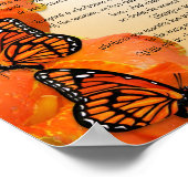 Poster Desiderata "choses désirées", prose Monarch butter (Coin)