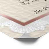 Poster Desiderata "choses désirées" roses et calla lys (Coin)