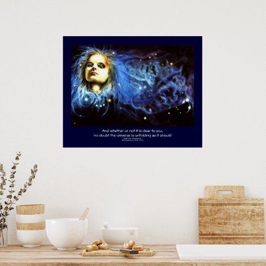 Poster Desiderata citation avec l'Esprit Céleste (Cuisine)