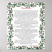 Poster Desiderata Coeurs d'Ivy (Devant)