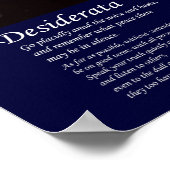 Poster Desiderata - Esprit céleste (Coin)