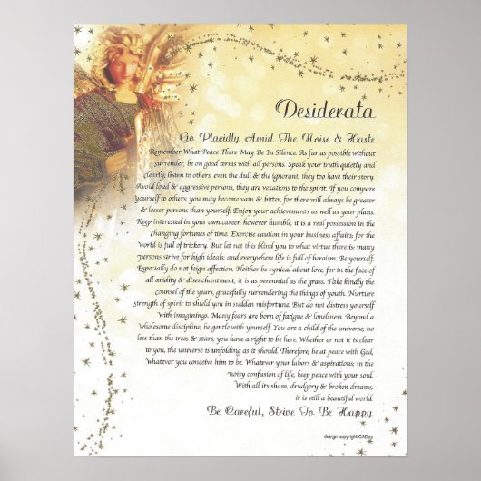 Poster DESIDERATA Guardian Angel (Devant)