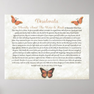 Poster DESIDERATA Marguerites joyeuses