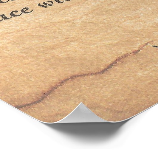 Poster DESIDERATA-Max Ehrmann-Embossée En Bois (Coin)