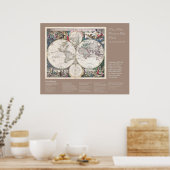 Poster Desiderata - Nova Totius Terrarum Orbis Tabula (Cuisine)