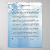 Poster DESIDERATA nuages prudents (Devant)