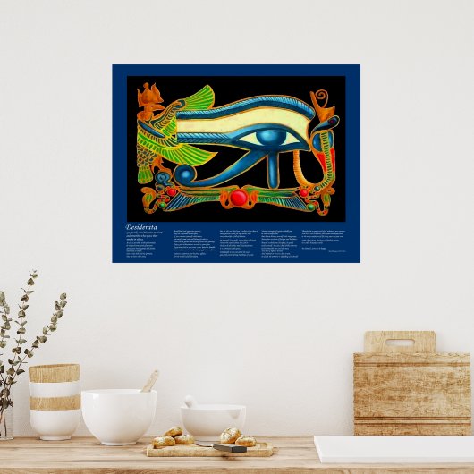 Poster Desiderata - Oeil de Horus (Cuisine)