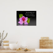 Poster Desiderata orchidée photographie d'art Inspiration (Cuisine)