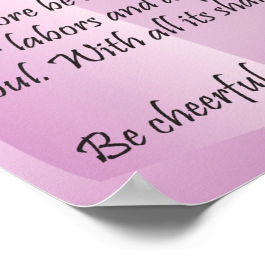 Poster Desiderata par l'affiche de Max Ehrmann (Coin)