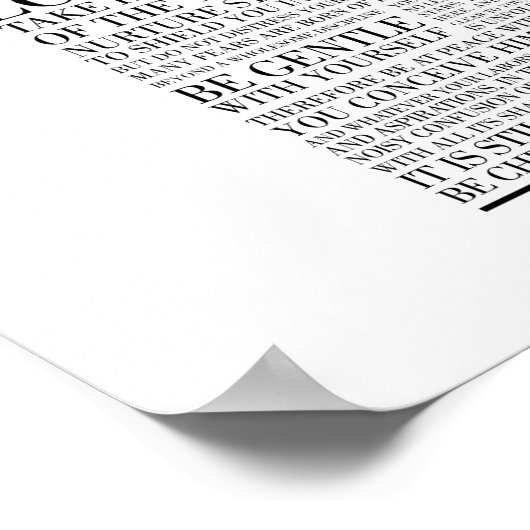 Poster Desiderata par Max Ehrmann (Coin)