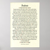 Poster DESIDERATA par Max Ehrmann - Romanesque (Devant)