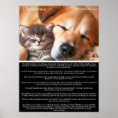 Poster Desiderata Peaceful Company : Kitten et Chien (Devant)