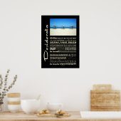 Poster Desiderata Poem Dream It Live It Beach (Cuisine)