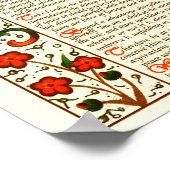 Poster Desiderata Poem par Max Ehrmann Calligraphie à la (Coin)