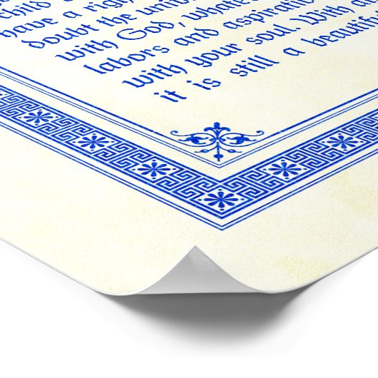 Poster Desiderata poster, design médiéval, 16x20 (Coin)