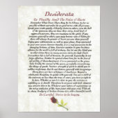Poster DESIDERATA Red Rosie (Devant)