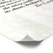 Poster DESIDERATA Red Rosie (Coin)