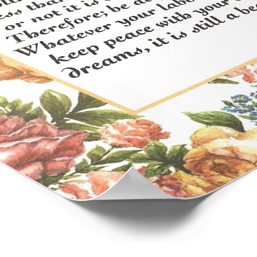 Poster DesIDERATA Rosepaper (Coin)