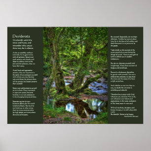 Poster Desiderata - Spitchwick Creek Trees