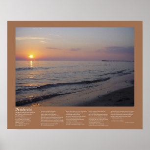 Poster Desiderata - Sunset Beach Waves