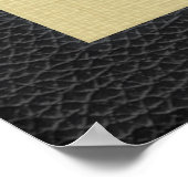 Poster Desiderata sur cadre en cuir lin (Coin)