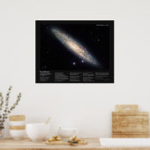 Poster Desiderata sur Galaxie spirale NGC 253 (Cuisine)