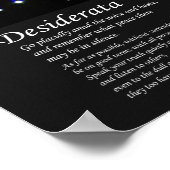 Poster Desiderata sur Galaxie spirale NGC 253 (Coin)