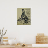 Poster Desiderata sur le stylet et l'encre dessin, Art as (Cuisine)