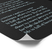 Poster Desiderata sur les pas de Barbican, vers le haut e (Coin)