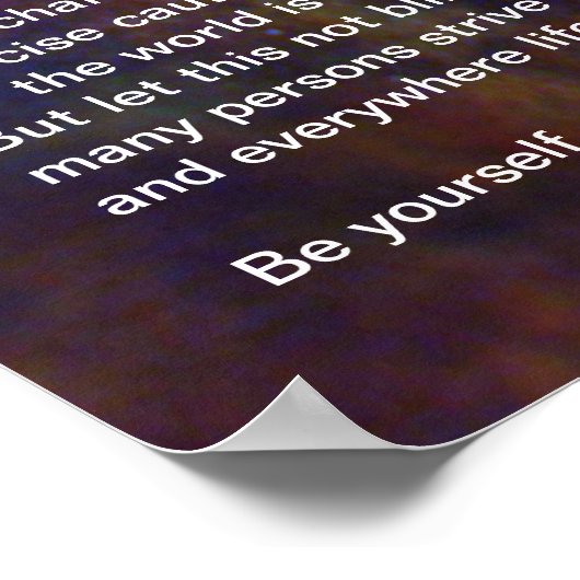 Poster Desiderata sur Rosette Galaxy (Coin)